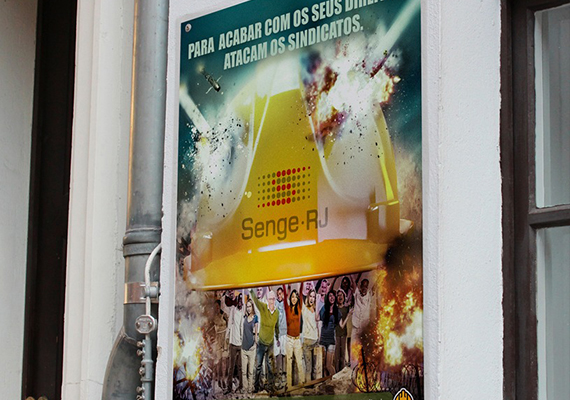 Cartaz campanha de sindicalização